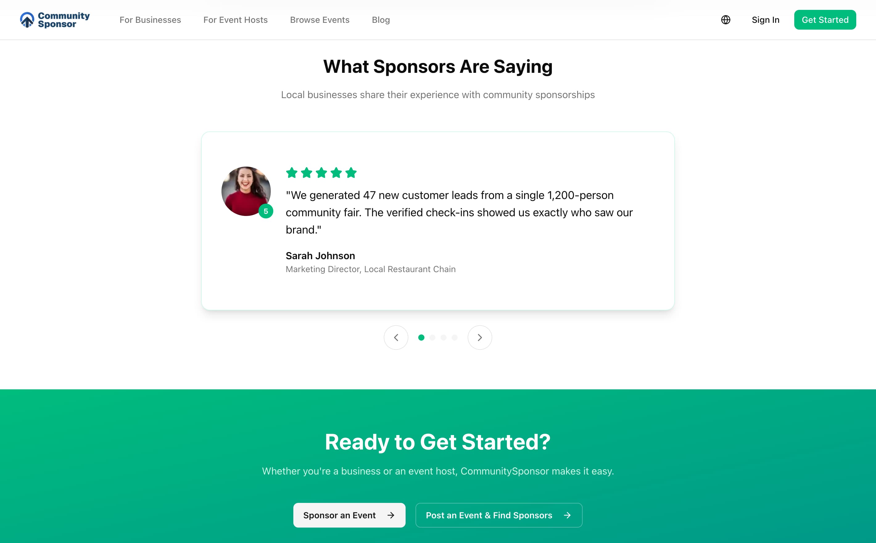 CommunitySponsor screenshot 4
